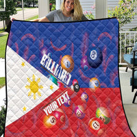 Personalised Philippines Billiards Quilt Cue With Balls Flag Style - Polynesian Pride
