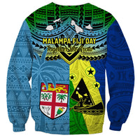 Malampa Fiji Day Sweatshirt Together We Grow Proud Polynesian Tapa Artsy LT14 - Polynesian Pride