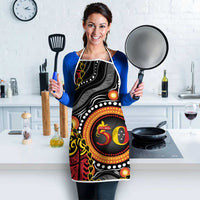 Celebrating 50 Years Papua New Guinea Apron Aboriginal Mix Papuan Pattern - Polynesian Pride