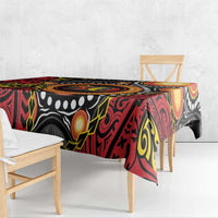 Celebrating 50 Years Papua New Guinea Tablecloth Aboriginal Mix Papuan Pattern - Polynesian Pride