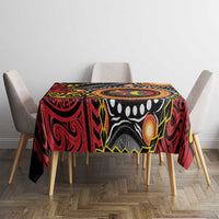 Celebrating 50 Years Papua New Guinea Tablecloth Aboriginal Mix Papuan Pattern - Polynesian Pride