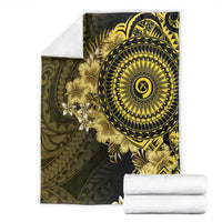 Vanuatu Blanket Hibisus Polynesian Pattern Gold - Polynesian Pride