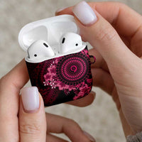 Vanuatu AirPods Case Hibisus Polynesian Pattern Pink - Polynesian Pride