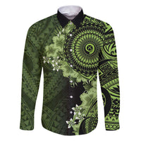 Vanuatu Family Matching Puletasi and Hawaiian Shirt Hibisus Polynesian Pattern Green - Polynesian Pride