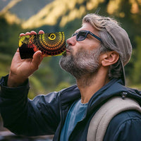 Vanuatu 4 in 1 Can Cooler Tumbler Hibisus Polynesian Pattern Reggae - Polynesian Pride