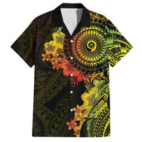 Vanuatu Family Matching Puletasi and Hawaiian Shirt Hibisus Polynesian Pattern Reggae - Polynesian Pride