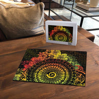 Vanuatu Puzzle Hibisus Polynesian Pattern Reggae - Polynesian Pride