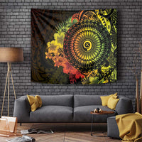 Vanuatu Tapestry Hibisus Polynesian Pattern Reggae - Polynesian Pride