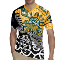 New Zealand Australia Rugby Custom Rugby Jersey Wallabies Aboriginal All Black Maori Tiki Together - Polynesian Pride