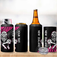 New Zealand Silver Fern Rugby Custom 4 in 1 Can Cooler Tumbler 2025 All Black Go Champions - Polynesian Pride