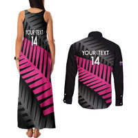 New Zealand Silver Fern Rugby Custom Couples Matching Tank Maxi Dress and Long Sleeve Button Shirt 2025 All Black Go Champions - Polynesian Pride