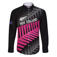 New Zealand Silver Fern Rugby Custom Family Matching Off The Shoulder Long Sleeve Dress and Hawaiian Shirt 2025 All Black Go Champions - Polynesian Pride