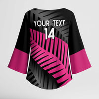 New Zealand Silver Fern Rugby Custom Kimono Sleeve Blouse 2025 All Black Go Champions - Polynesian Pride