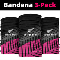 New Zealand Silver Fern Rugby Custom Neck Gaiter 2025 All Black Go Champions - Polynesian Pride