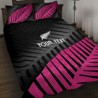 New Zealand Silver Fern Rugby Custom Quilt Bed Set 2025 All Black Go Champions - Polynesian Pride
