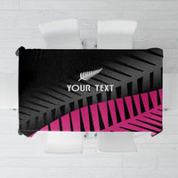 New Zealand Silver Fern Rugby Custom Tablecloth 2025 All Black Go Champions - Polynesian Pride