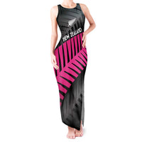 New Zealand Silver Fern Rugby Custom Tank Maxi Dress 2025 All Black Go Champions - Polynesian Pride