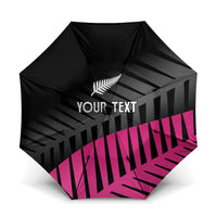 New Zealand Silver Fern Rugby Custom Umbrella 2025 All Black Go Champions - Polynesian Pride
