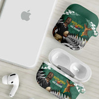 New Zealand South Africa Rugby AirPods Case Springboks Kente All Black Maori Together - Polynesian Pride