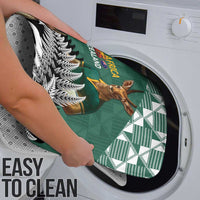 New Zealand South Africa Rugby Bathroom Set Springboks Kente All Black Maori Together - Polynesian Pride