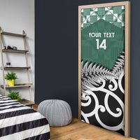 New Zealand South Africa Rugby Door Cover Springboks Kente All Black Maori Together - Polynesian Pride