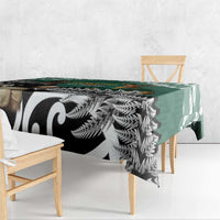 New Zealand South Africa Rugby Tablecloth Springboks Kente All Black Maori Together - Polynesian Pride