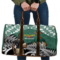 New Zealand South Africa Rugby Travel Bag Springboks Kente All Black Maori Together - Polynesian Pride