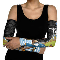 New Zealand Argentina Rugby Arm Sleeves 2025 Los Pumas All Black Together - Polynesian Pride