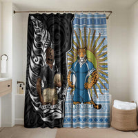 New Zealand Argentina Rugby Bathroom Set 2025 Los Pumas All Black Together - Polynesian Pride