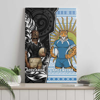 New Zealand Argentina Rugby Canvas Wall Art 2025 Los Pumas All Black Together - Polynesian Pride