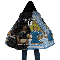 New Zealand Argentina Rugby Custom Cloak 2025 Los Pumas All Black Together - Polynesian Pride