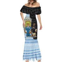 New Zealand Argentina Rugby Custom Mermaid Dress 2025 Los Pumas All Black Together - Polynesian Pride