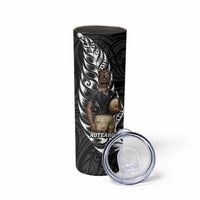 New Zealand Argentina Rugby Skinny Tumbler 2025 Los Pumas All Black Together - Polynesian Pride