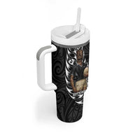 New Zealand Argentina Rugby Tumbler With Handle 2025 Los Pumas All Black Together - Polynesian Pride