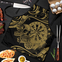 New Zealand Darts Apron Skull In Dart We Trust Maori Pattern - Polynesian Pride
