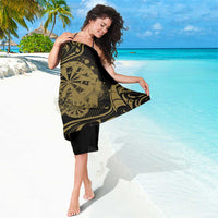 New Zealand Darts Sarong Skull In Dart We Trust Maori Pattern - Polynesian Pride