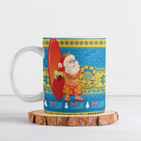 Tuvalu Christmas Ceramic Mug Cute Santa Manuia te Kilisimasi - Polynesian Pride