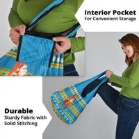 Tuvalu Christmas Grocery Bag Cute Santa Manuia te Kilisimasi - Polynesian Pride