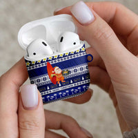 Nauru Christmas AirPods Case Cute Santa Coat Of Arms Merry Xmas LT14 - Polynesian Pride