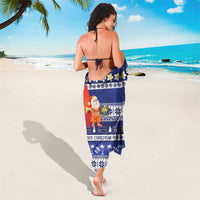 Nauru Christmas Sarong Cute Santa Coat Of Arms Merry Xmas - Polynesian Pride