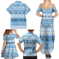 FSM Christmas Family Matching Summer Maxi Dress and Hawaiian Shirt Merry Xmas Federated States of Micronesia - Polynesian Pride