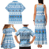 FSM Christmas Family Matching Tank Maxi Dress and Hawaiian Shirt Merry Xmas Federated States of Micronesia - Polynesian Pride