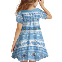 FSM Christmas Kid Short Sleeve Dress Merry Xmas Federated States of Micronesia - Polynesian Pride