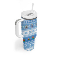 FSM Christmas Tumbler With Handle Merry Xmas Federated States of Micronesia - Polynesian Pride