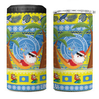 Palau Christmas 4 in 1 Can Cooler Tumbler Chilling Santa Ungil Kurismas - Polynesian Pride