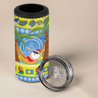 Palau Christmas 4 in 1 Can Cooler Tumbler Chilling Santa Ungil Kurismas - Polynesian Pride