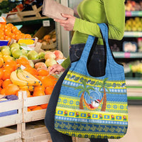 Palau Christmas Grocery Bag Chilling Santa Ungil Kurismas - Polynesian Pride