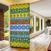 Solomon Islands Christmas Door Cover The Solomons Melanesian Meri Krismas - Polynesian Pride