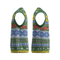 Solomon Islands Christmas Knitted V-Neck Vest The Solomons Melanesian Meri Krismas - Polynesian Pride
