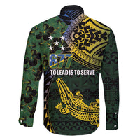 Solomon Islands Family Matching Mermaid Dress and Hawaiian Shirt 677 Proud Crocodile Melanesian Pattern - Polynesian Pride